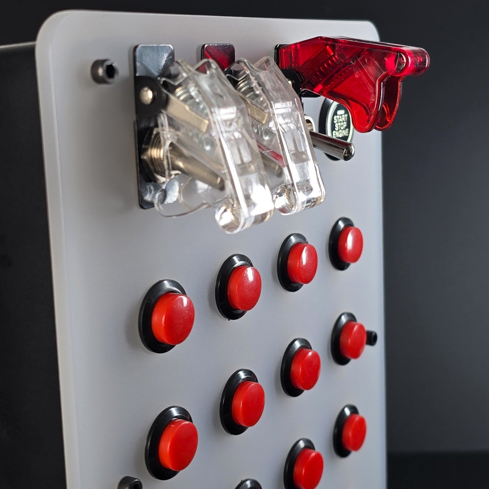 Available in a range of various colour configurations - Completely customisable USB button box.