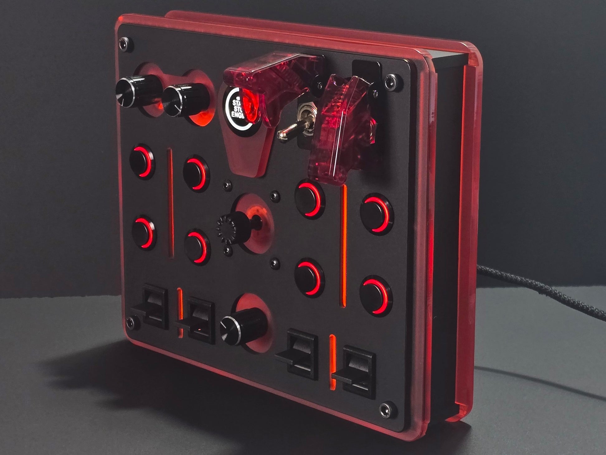 super strong and compact USB button box