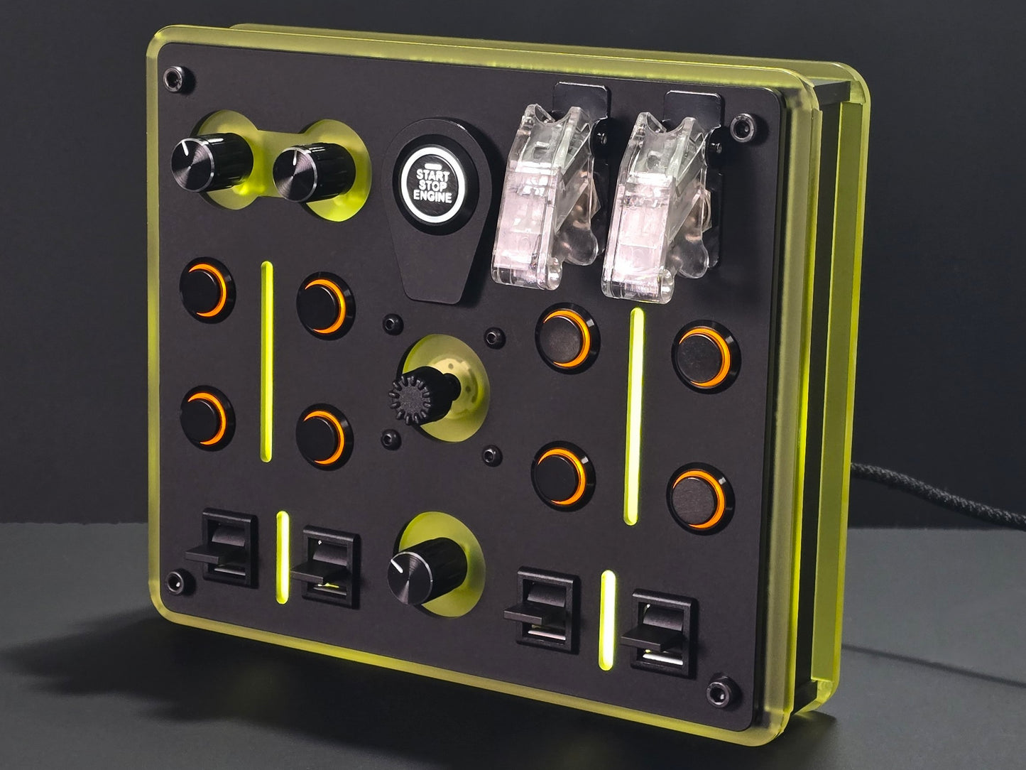 ReaperWare 32-Elite premium USB sim racing, flight sim, truck sim and space sim button box - Fully customisable and no extra software required to use