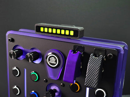 8 LED Module fitted to sim racing button box