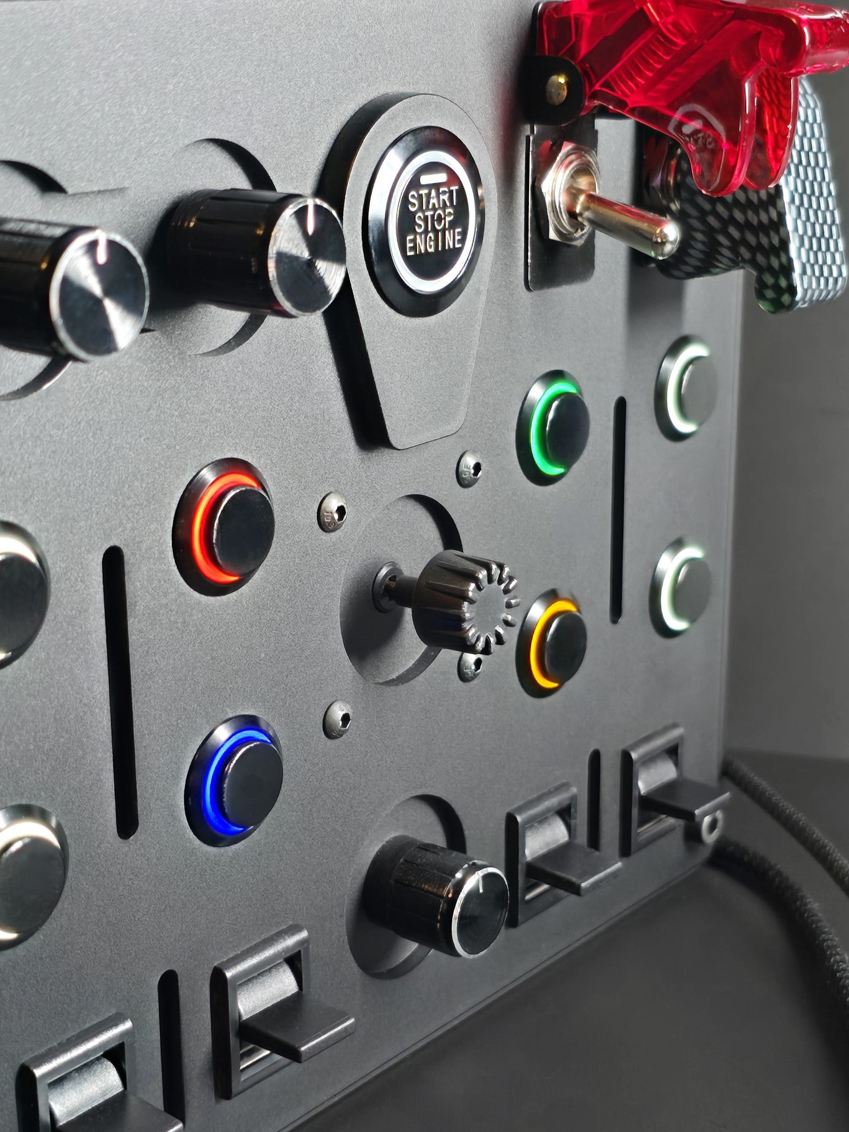 premium, metal construction, high top buttons being shown on a ReaperWare button box