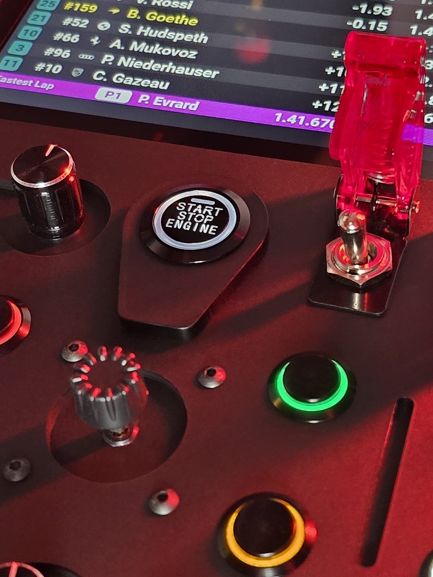 Premium tactile, LED backlit, metal construction buttons. The ultimate button box for your sim racing setup.