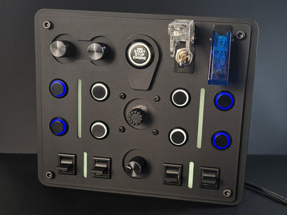 cnc machine cut cast acrylic USB button box