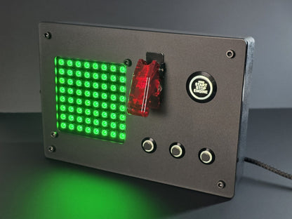 Sim racing button box with iFlag matrix display - 100% SimHub Compatible