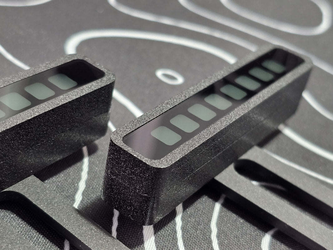 Tempered glass finish on SImHub compatible Brows
