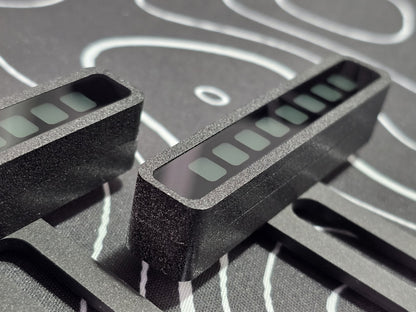 Tempered glass finish on SImHub compatible Brows