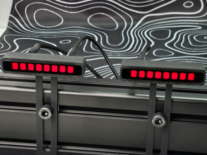 Diffused LED lights showing on LED brows for SimHub