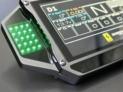 Sim Racing DDU with side cluster RGB Matrix flag displays
