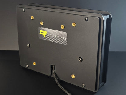 Rear shot of stream deck XL enclosure - VESA100 compatible